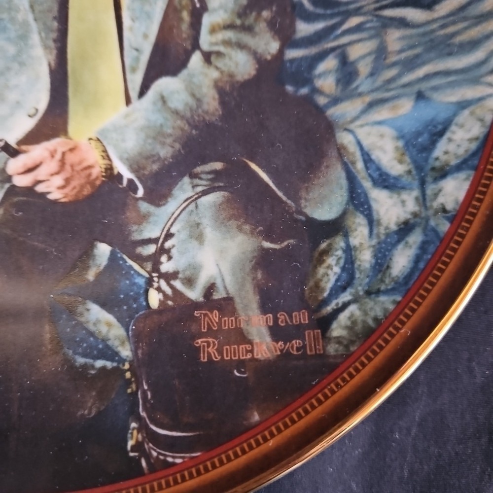 Vintage Norman Rockwell "The Country Doctor"‎ Decorative Plate 8.5" Knowles 1990 - Picture 3 of 7